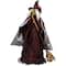 Victorian Style Witch with Broom Halloween Figure - 18"